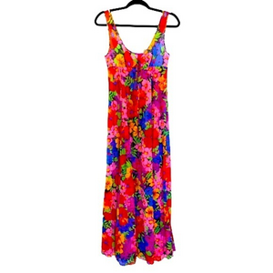 OLGA Vintage‎ Multi-Color Floral Print Maxi Dress